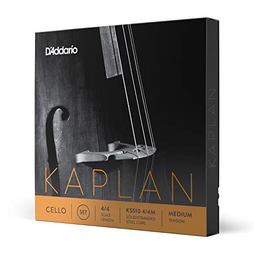D'Addario KS510-4/4M Kaplan Cello Saitensatz mehrfach verdrillter Stahlkern 4/4 Medium