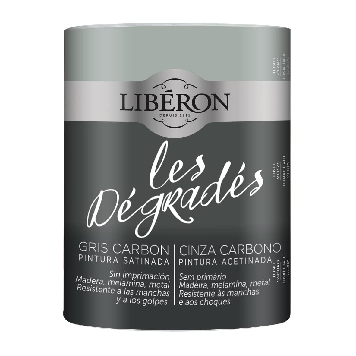 LIBERON LES DEGRADES 600 ML TONOS CINZA CARBON