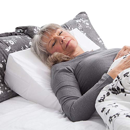 DMI Keilförmiges Schaumstoff-Kissen für Betten weiß