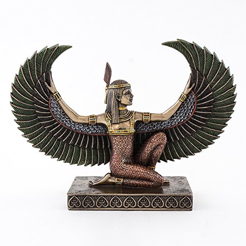 TOP Marques Collectibles Ägyptischen Stil geflügelten Maat Skulptur von francescaskitchen TL