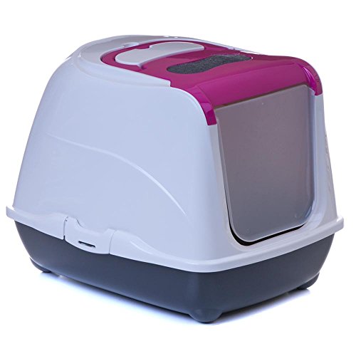 adena Katzentoilette Flip Cat L pink - Unterschale anthrazit