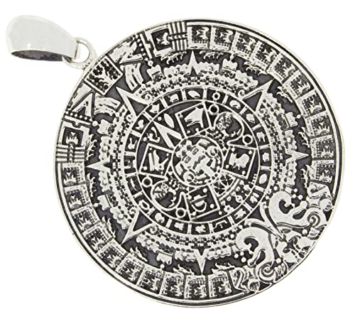 AFP Anhänger Aztekenkalender 925 Sterling Silber AS-117