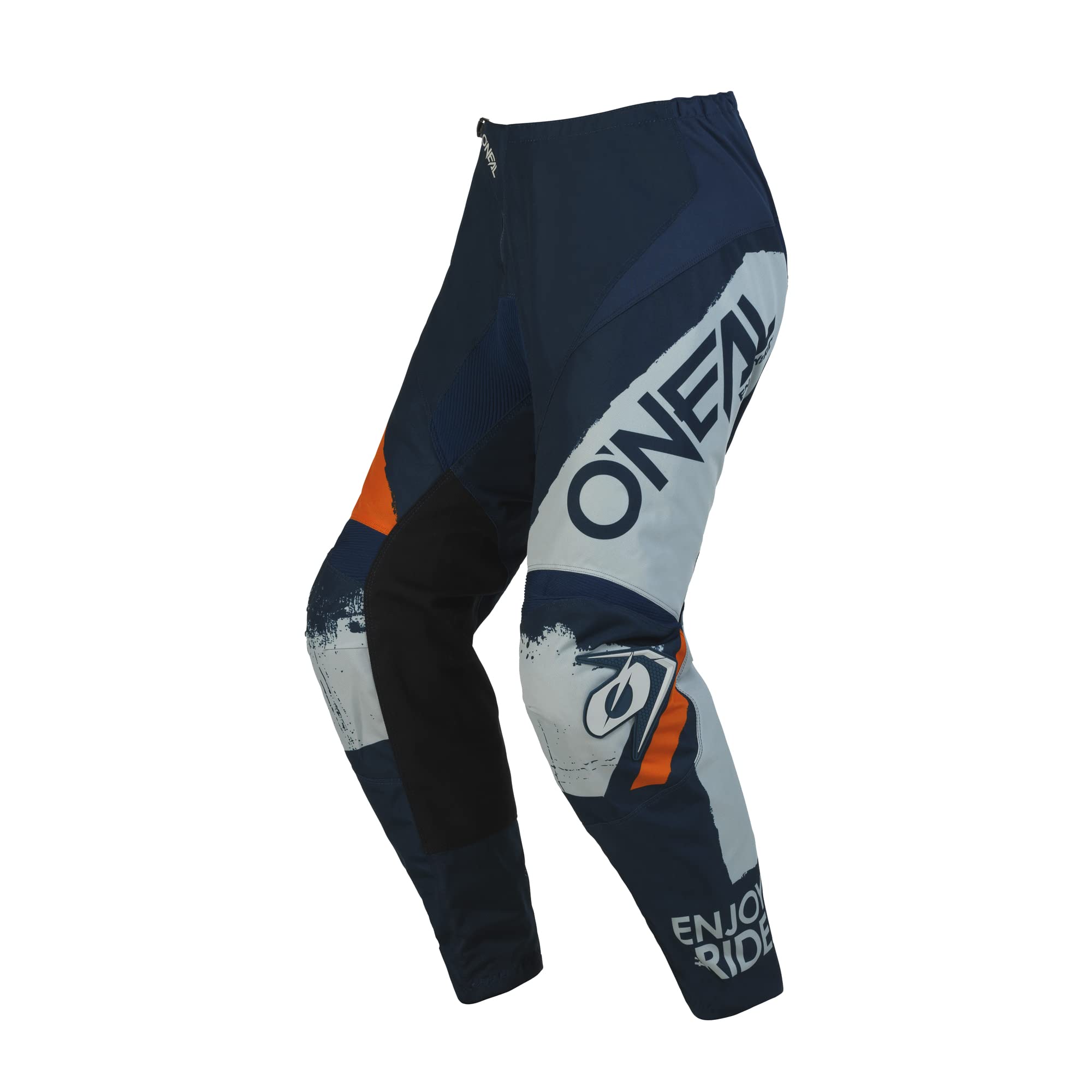 O'NEAL | Motocross-Hose | MTB Enduro MX | Bequeme lockere Passform für maximale Bewegungsfreiheit, Bündchenlose Hosenbeine | Element Pants Shocker V.23 | Erwachsene | Blau Orange | Größe 38/54