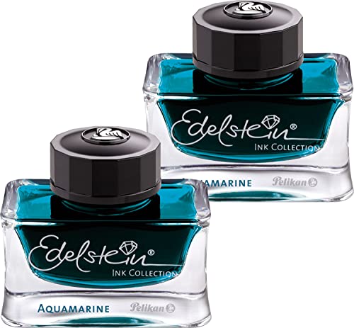 Pelikan Edelstein Ink 50ml (2er Pack, Aquamarine)