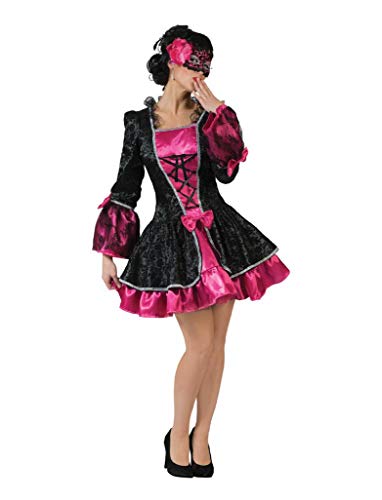 Kostüm Madame Leabelle Damen Rokoko Barock Gräfin Größe 32/34 Kleid Renaissance schwarz pink Adel Karneval Fasching Pierro's