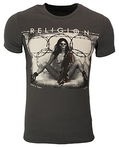Religion Clothing Herren T-Shirt Olympic Paper (L, Dark Metal)