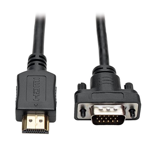 Tripp Lite P566-006-VGA Aktiver HDMI-auf-VGA-Kabel-Adapter und Videokonverter, HDMI-auf-Niedrigprofil-HD15 (M/M), 1,80 m