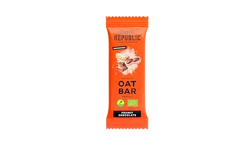 Harvest Republic Organic Oat Bar | Bio Energie Hafer Riegel - Peanut Chocolate (Packung mit 15 x 60 g)