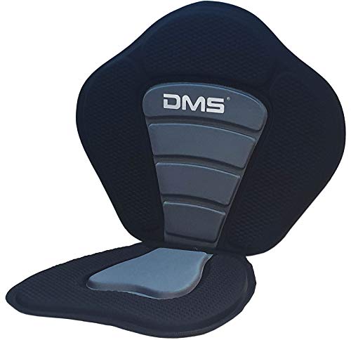DMS® Kajak-Sitz für SUP Board Stand Up Paddle Surfboard Sitz SUP Paddling Paddelboards Gepolsterte Sitz 32x38cm, Rückenlehne 51x45cm schnell und einfach montiert SUP-S1