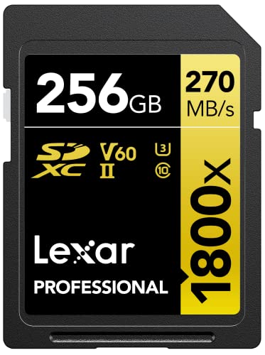 Professional SDXC 256GB BL 1800x UHS-II V60 gold