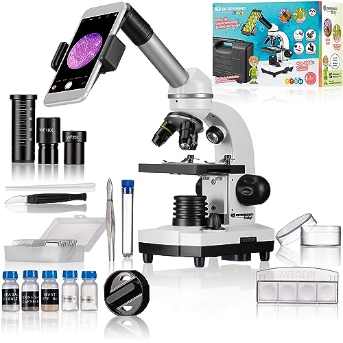 Bresser Optik Biolux SEL Kinder-Mikroskop Monokular 1600 x Auflicht, Durchlicht