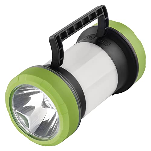 EMOS Wiederaufladbarer LED Handscheinwerfer, Taschenlampe mit 7 Lichtmodi, Camping Laterne mit Powerbank-Funktion, Akkulampe, Arbeitsleuchte 350 lm, 260 m Leuchtweite, inkl. USB-C Ladekabel
