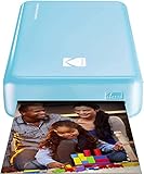 Kodak Mini 2 HD Wireless Mobile Instant Fotodrucker w / 4 Pass patentierte Drucktechnologie (Blau) - Kompatibel mit iOS & Android-Geräte - Echte Tinte in Einem Instant