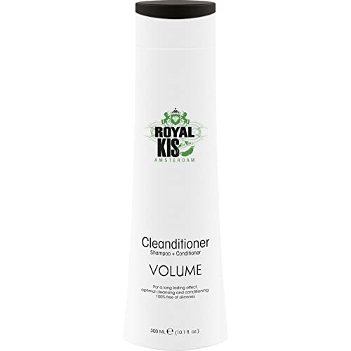 Royal KIS Volume Cleanditioner - 2 in 1: Shampoo & Conditioner - 300 ml - feines und lebloses Haar - mit Keratin und Koffein - ohne Silikone