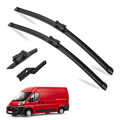 Scheibenwischer Auto Wischerblätter Für Citroen Für Relais Für Jumper 2006-2013 Windschutzscheibe Windschutzscheibe Frontscheibe Zubehör 26"+22" LHD RHD (Color : Left Steering26 22)