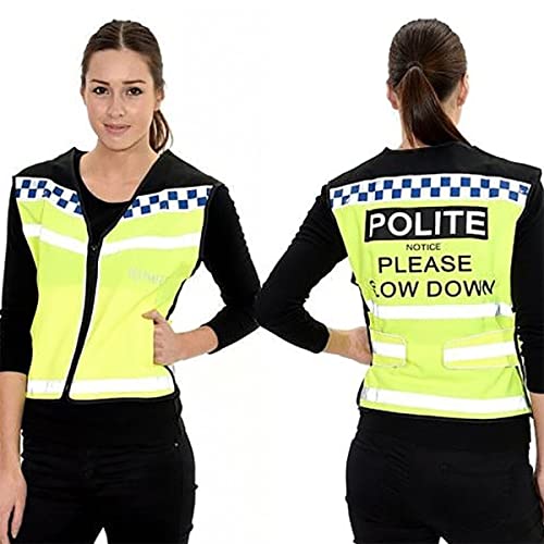 Equisafety Polite Weste – Please Slow Down Xx-Large – gelb, XXL