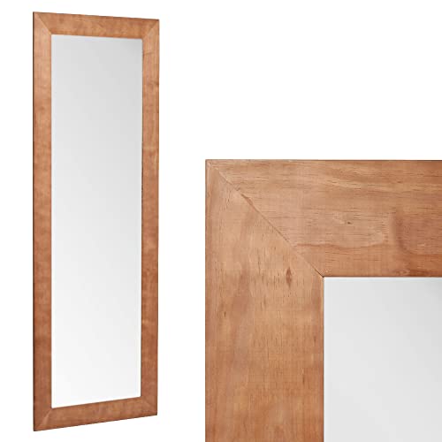 LEBENSwohnART Wandspiegel Natural ca. 180x70cm Ganzkörperspiegel Holzspiegel Spiegel Madeira