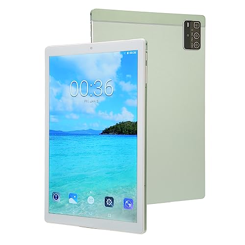 S60 Android-Tablet, 5G-WLAN-Tablet, 4G-Anruf-Tablet, 10,1-Zoll-FHD-Bildschirm, Effizienter Octa-Core-Prozessor, 6 GB RAM, 128 GB ROM, 5 MP + 8 MP Kamera, 6000 MAh (Grün)