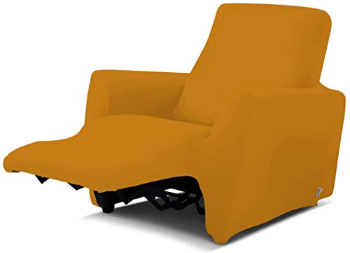BIANCALUNA Sesselbezug für Relax Genius Lounge 1-Sitzer Sofaüberwurf (Senape)