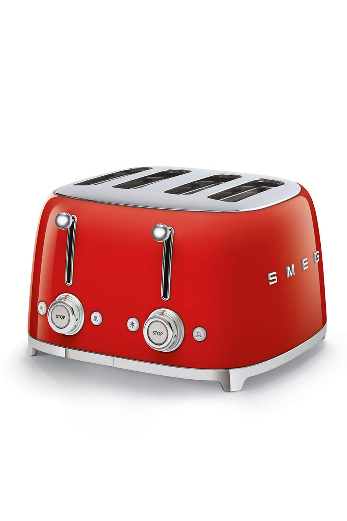 Smeg TSF03RDEU Toaster, 2000, Metall, 1 Liter, Rot