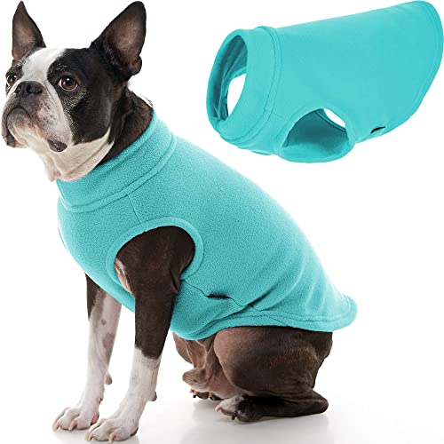 Gooby - Stretch Fleece Weste Pullover Fleece Weste Jacke Sweater für Hunde Mint, Large