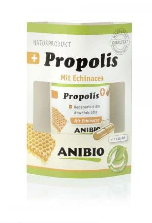 Anibio Propolis 60 Kapseln - mit Echinacea - Bienen - Bienenkittharz - Spurenelemente Magnesium