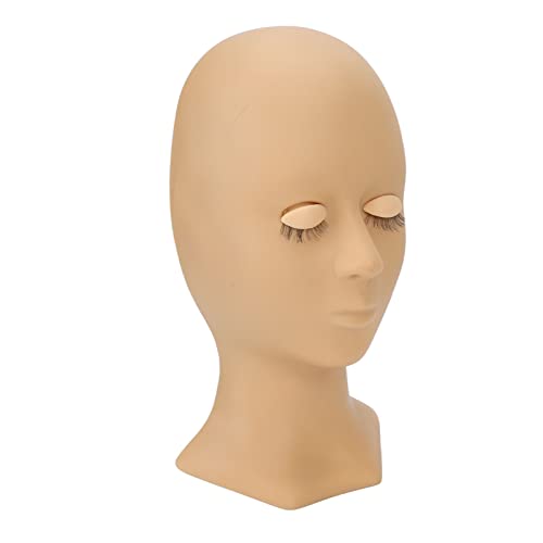 Wimpern-Mannequin-Kopf, Wimpern-Verlängerungs-Mannequin-Kopf, wiederverwendbar, professionell, sicher mit austauschbaren Augen für den Schönheitssalon für Anfänger