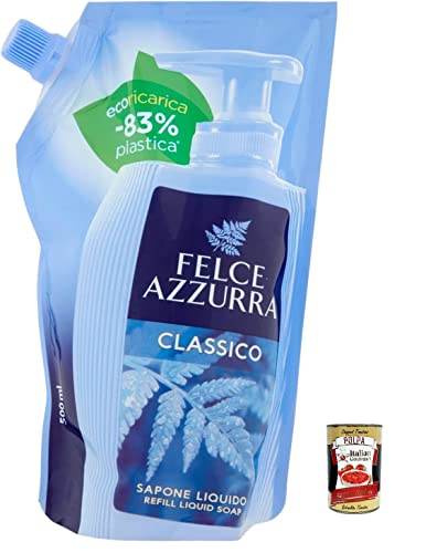 6x Felce Azzurra Ecoricarica Classico Liquid Seife - 500 ml + Italian Gourmet polpa 400g