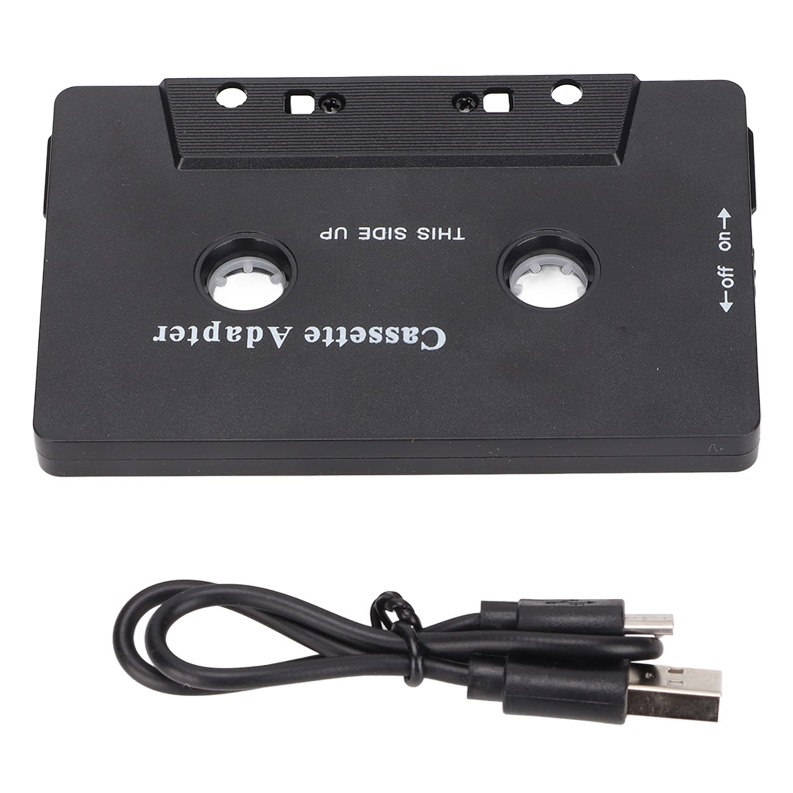 Bluetooth Kassettenadapter für Auto mit Stereo Audio, Kabelloses Kassettenband auf Aux Adapter Kassettenadapter für Mobiltelefone, Tablets, Autoradios, MP3-Player