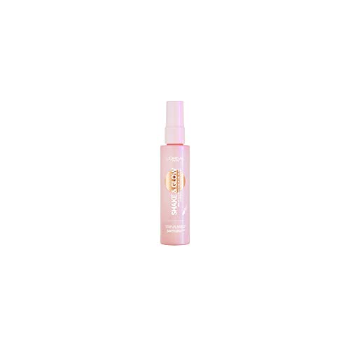 L'Oréal Paris Shake & Glow Gesichtsspray mit Glow-Effekt, 1er Pack (1 x 10 ml)