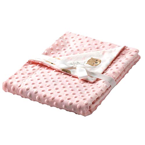 Textiles Mora Dubidu Decke für Babys, Mini-Wiege, 80 x 110 cm, Rosa, Decke, Unisex