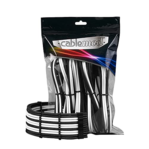 CableMod PRO ModMesh 12VHPWR Cable Extension Kit - schwarz/weiß
