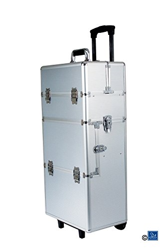 Phoenix Koffer aus Aluminium mit Rollen, großes Modell für Hunde, 37 x 24 x 75 cm