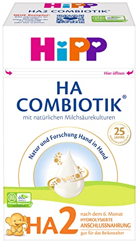 HiPP Milchnahrung HA Combiotik HA2 Combiotik, 600g, 4er Pack (4x600g)