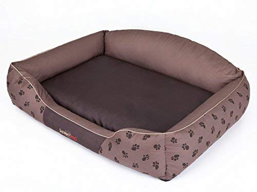 Hobbydog Hundebett Krone Braun, Hundesofa, Hundekorb, XLTOP QUALITÄT