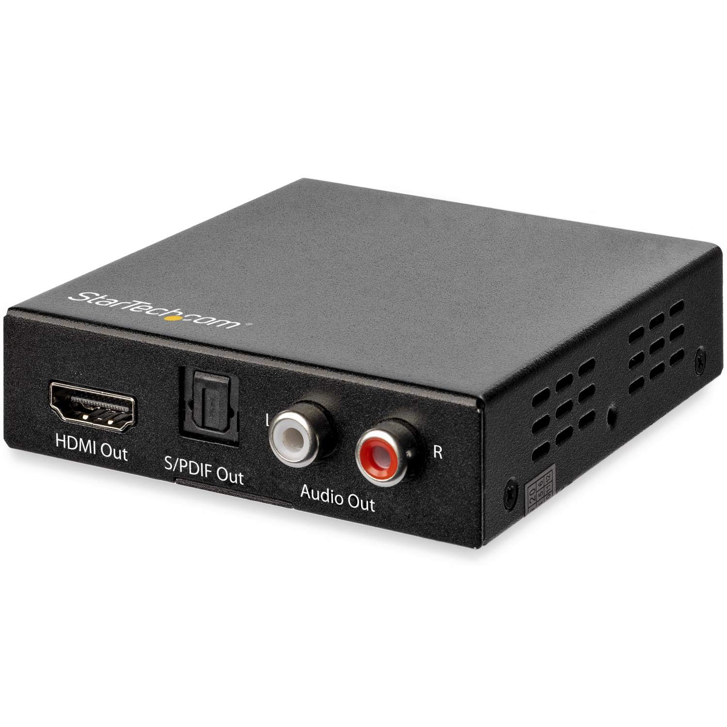 StarTech.com HD202A 4K HDMI Audio Extractor (4K 60Hz, HDMI Audio Sound Splitter, HDR SPDIF Toslink Optisches Audio)