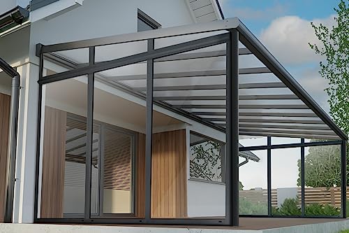 Arilco Terrassenüberdachung | Wintergarten | Inklusive Seitenwände | Neu | 12mm VSG-Glas | 4m x 3m…