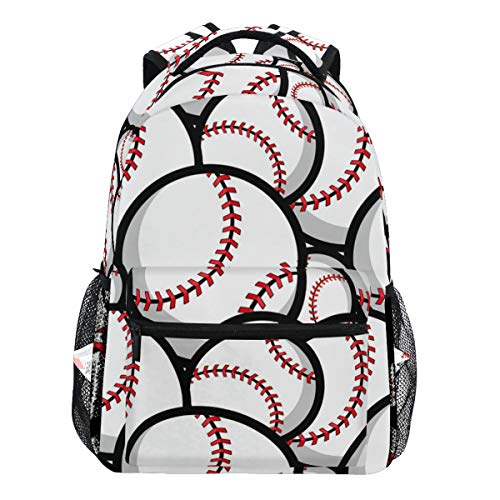 Oarencol Sport Baseball Softball Rucksack Büchertasche Daypack Reise Schule College Tasche für Damen Herren Mädchen Jungen