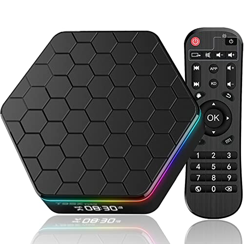 Android TV Box 12.0 TV Box Android 4GB RAM 64GB ROM Allwinner H618 Quad-Core Cortex-A53, Android TV Boxes 4K 6K WiFi 6 2.4/5G Bluetooth 5.0 3D 100M Ethernet