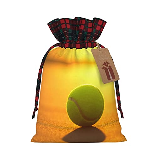 Tennisball, 2 Stück, Weihnachtsgeschenktüten mit Kordelzug, für Weihnachtsgeschenke, Partydekoration
