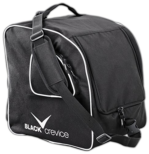 Black Crevice Unisex-Erwachsene Skischuhtasche, Schwarz mit Rucksackfunktion, 47 x 42 x 30 cm