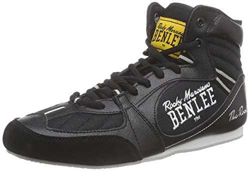 BENLEE Rocky Marciano Herren Boxing Boots The Rock, Black/Concrete Grey, 41, 199036