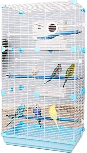 Vogelkäfig Reise Papageienkäfig, Geschenk für Vogelliebhaber Papageienkäfige für große Vögel, dekorative Vogelkäfige Heimdekoration (Blau A)