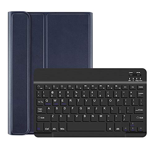 Lobwerk 3in1 Bluetooth Tastatur (Weiß) + Maus + Cover für Samsung Galaxy Tab A T590 T595 10.5 Zoll Case Schutz Hülle Tasche Keyboard