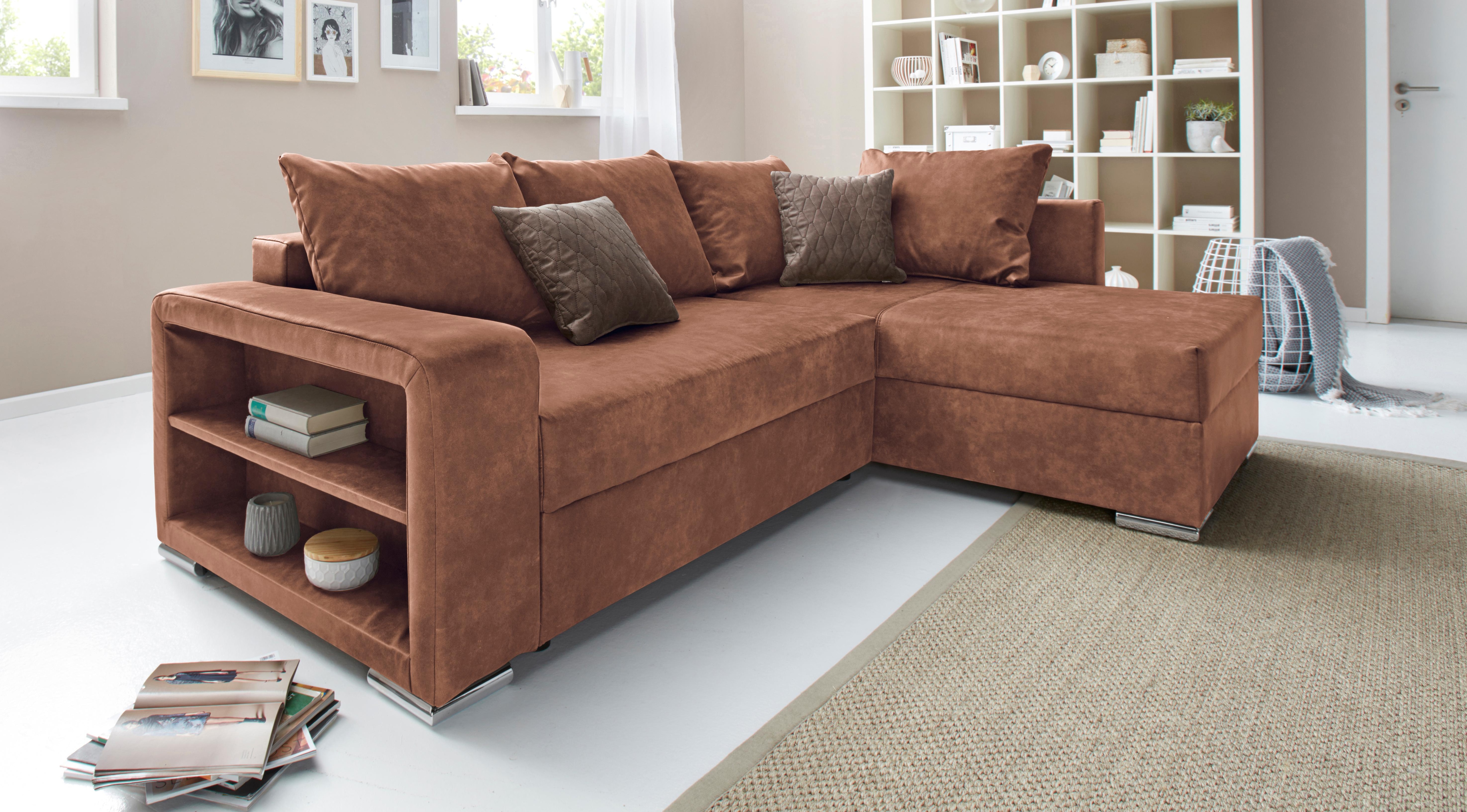 COLLECTION AB Ecksofa "John", inklusive Bettfunktion und Bettkasten