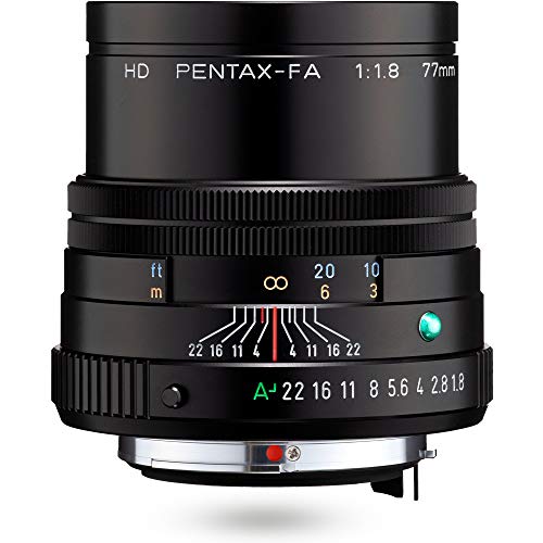 HD PENTAX-FA 77mmF1.9 Limited Schwarz – Leichte Telebrennweite, z.B. für Porträtaufnahmen mit leistungsstarker HD-Vergütung, für das PENTAX K-System mit 35 mm Vollformat Sensor