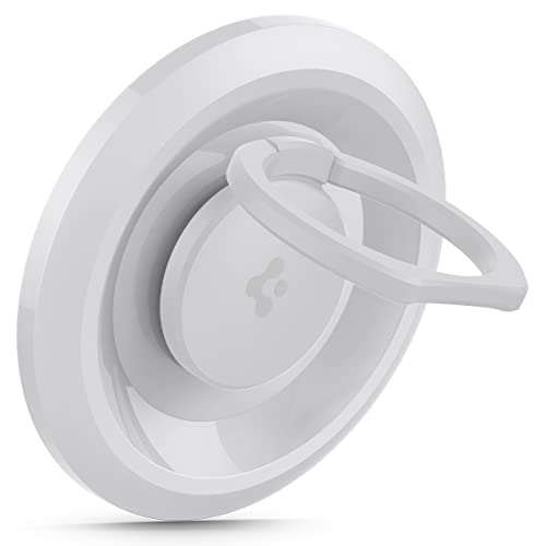 Spigen O-Mag Handy Ring Halterung Magnetisch für MagSafe, Handy Ständer Magnetic Phone Ring Holder für Modelle iPhone 14 Pro Max, 14 Pro, 14, 14 Plus, iPhone 13 und iPhone 12 - Weiß