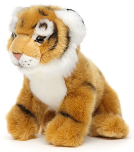Uni-Toys - Tiger Baby, sitzend - 24 cm (Länge) - Plüsch-Wildtier - Plüschtier, Kuscheltier
