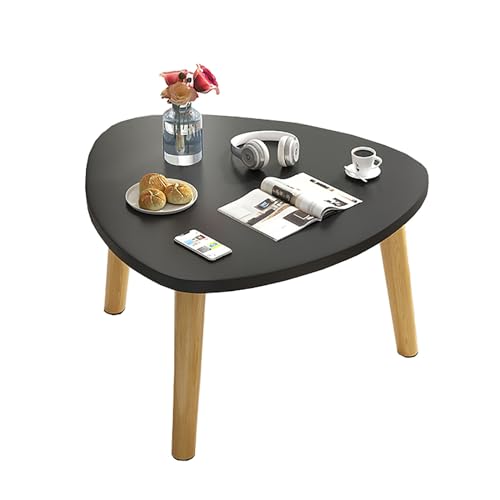 GJ Piaochuangkleiner Tisch, Beistelltisch dreieckig und Couchtisch, kleines Schlafzimmer/Haushaltswohnzimmer, Tatami-Teetisch/niedriger Tisch aus massivem Holz (Color : B, Size : 40x40x30cm)