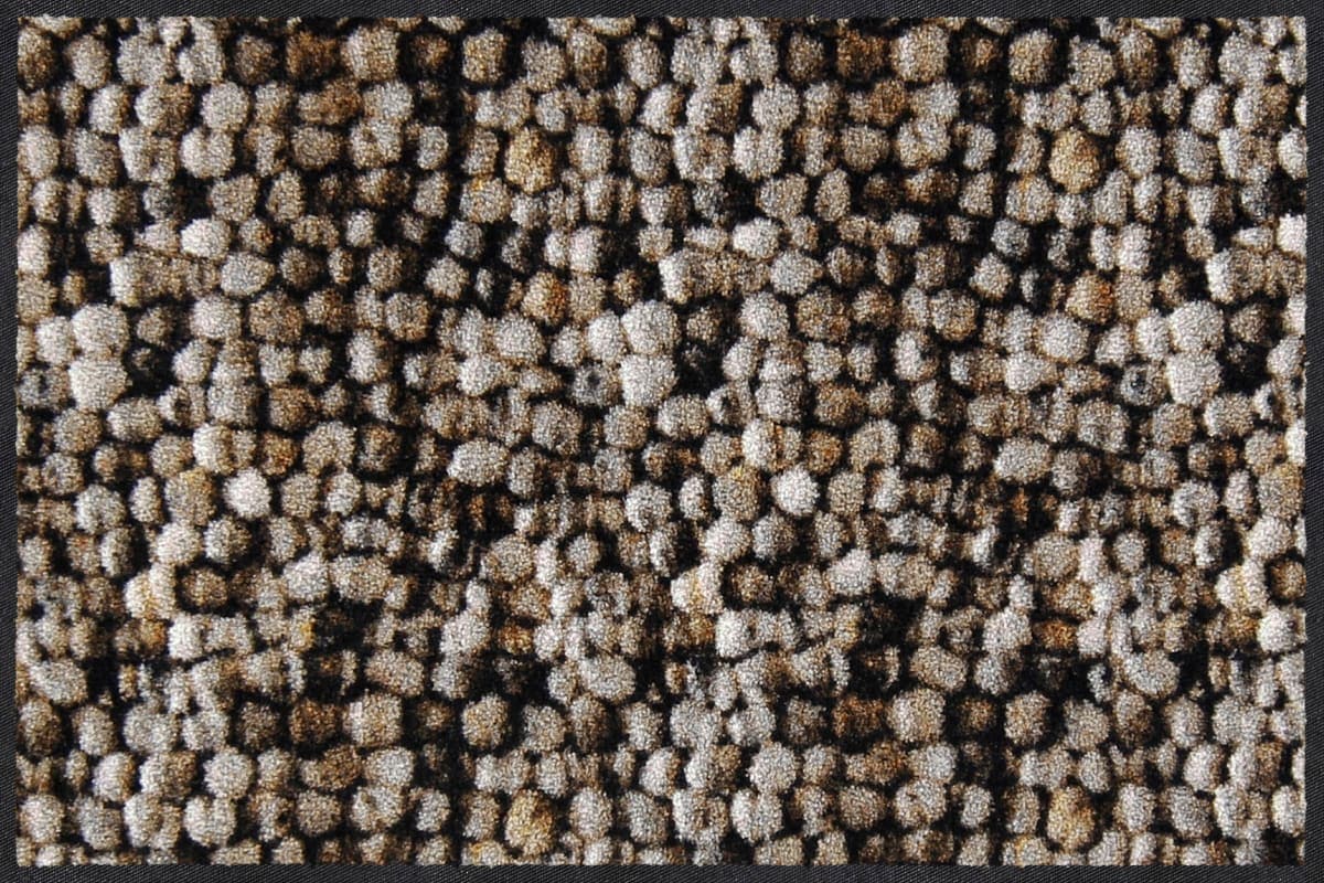 Salonloewe Fußmatte waschbar Marble Dots 75x120 cm Läufer Schmutzfang-Teppich Eingangs-Matte wohnlich